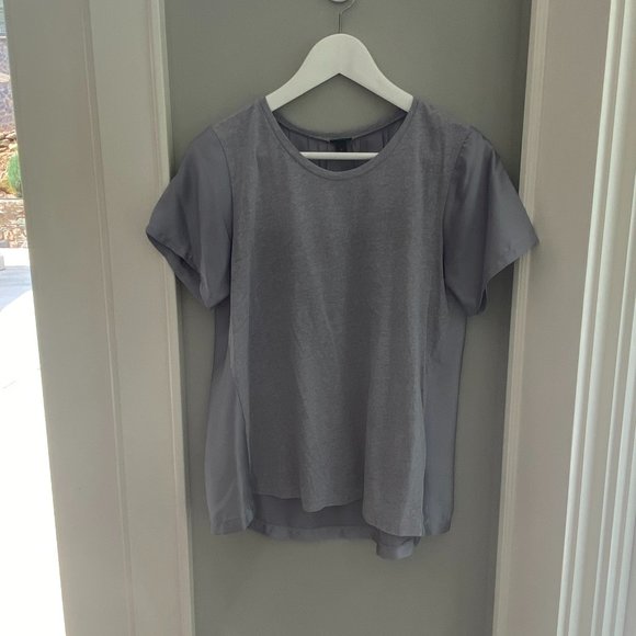 J. Crew Silky Knit Mixed Media Tee - Picture 3 of 6
